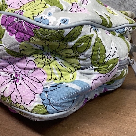 Vera Bradley Grey and Pink Small Tote - Picture 9 of 13